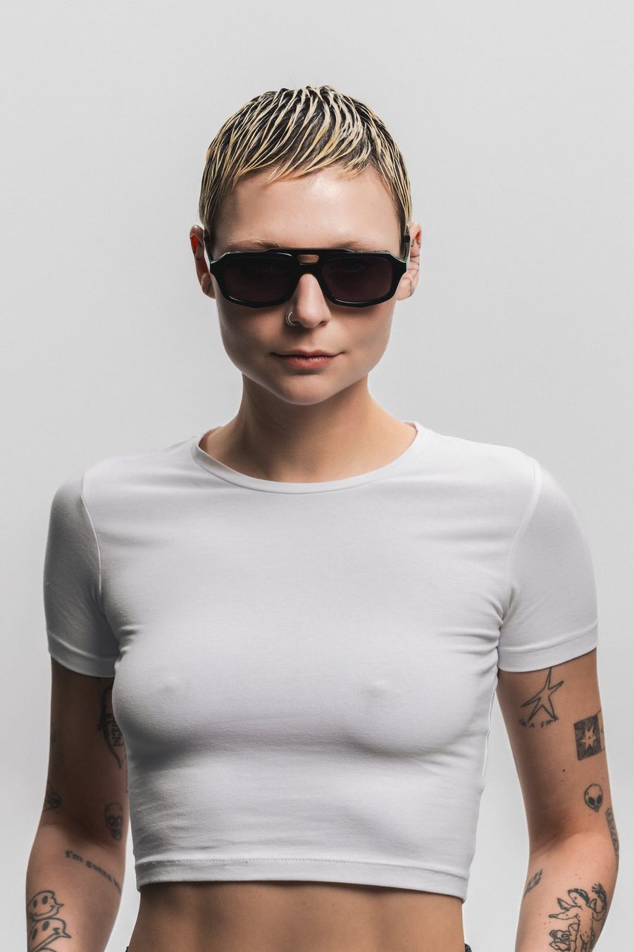 On The Prowl in Black, sunglasses, worn
